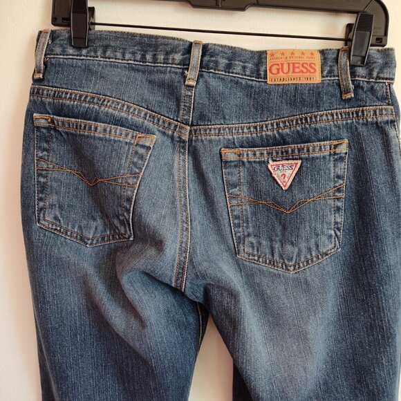 Ladies SZ 27 Vintage Guess Straight-Leg Blue Jean - Picture 4 of 5